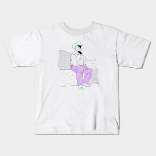 Mexican Cowboy Old man Kids T-Shirt